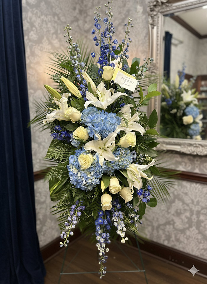 Signature Blue and White Spray