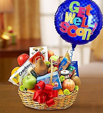 Get Well Fruit &amp; Gourmet Basket