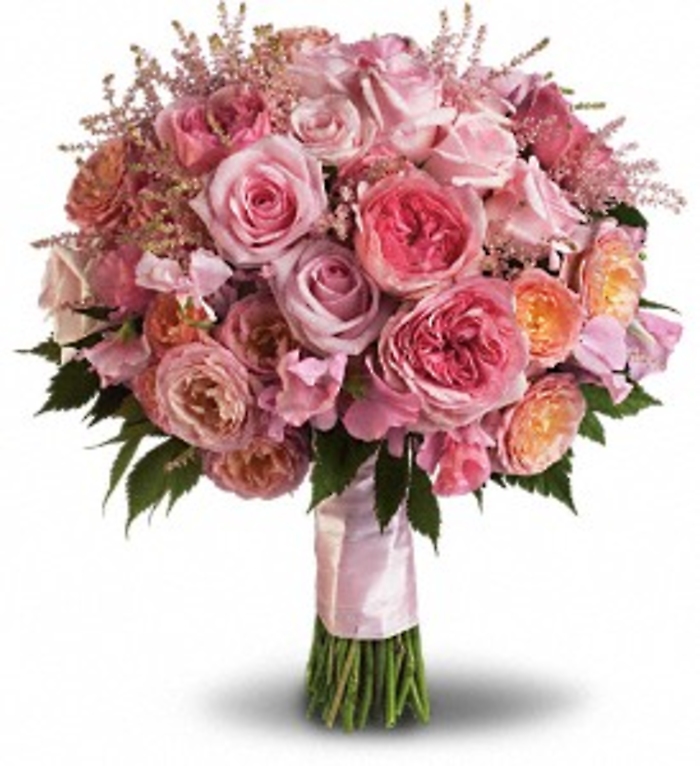 Pink Rose Garden Bouquet