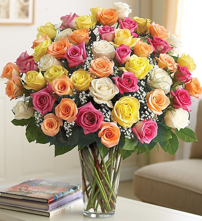 Ultimate Elegance&trade; Long Stem Assorted Roses