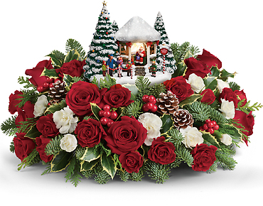 Thomas Kinkade&#039;s Jolly Santa Bouquet